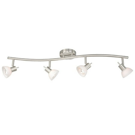 Vaxcel SP34114SN Garda 4 Light Line Voltage Spot Light Satin Nickel Finish